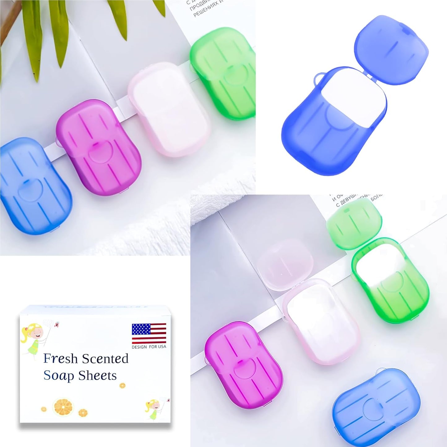 Portable Travel Soap Sheets - Compact, Eco-Friendly & Convenient