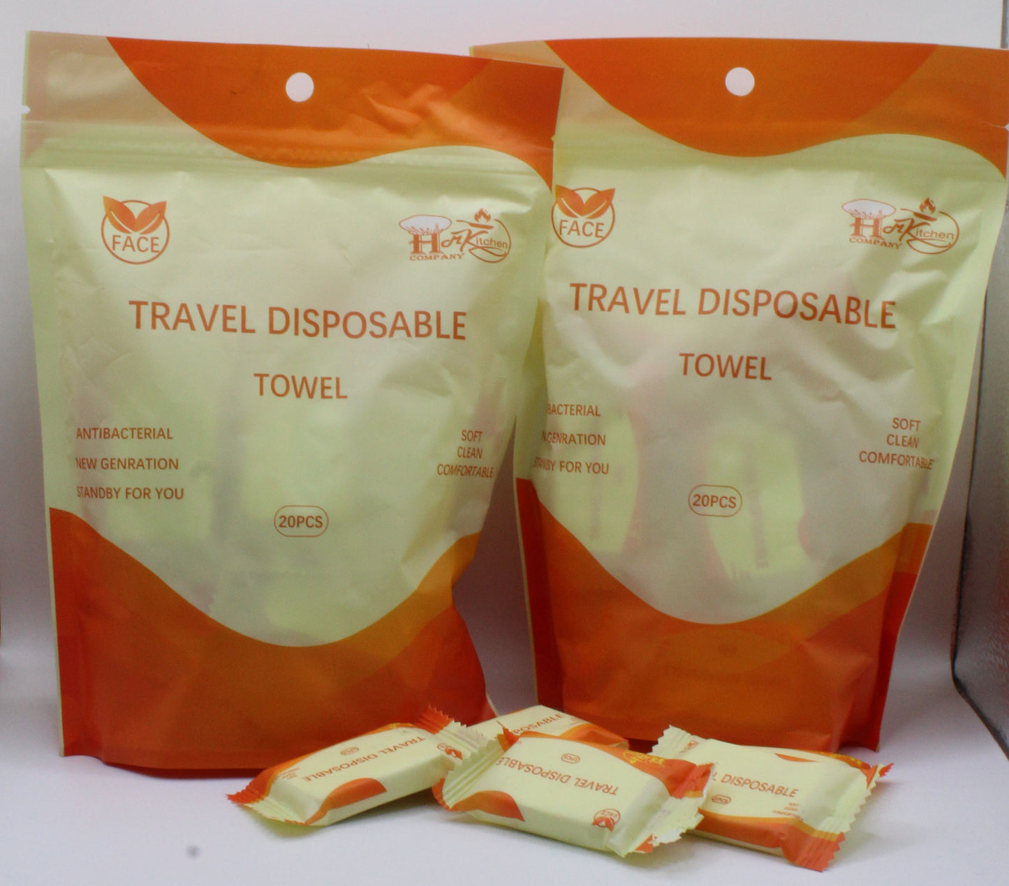 Travel Disposable Towels โ 2, 3, or 4 Packs (60 Towels Each) | Compressed Portable Towels with Free Shipping