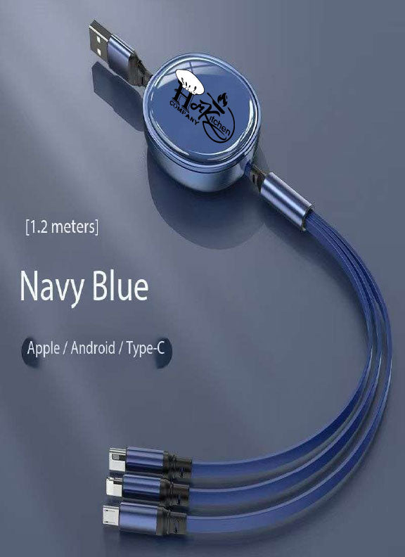 Retractable 3-in-1 Fast Charging Cable
