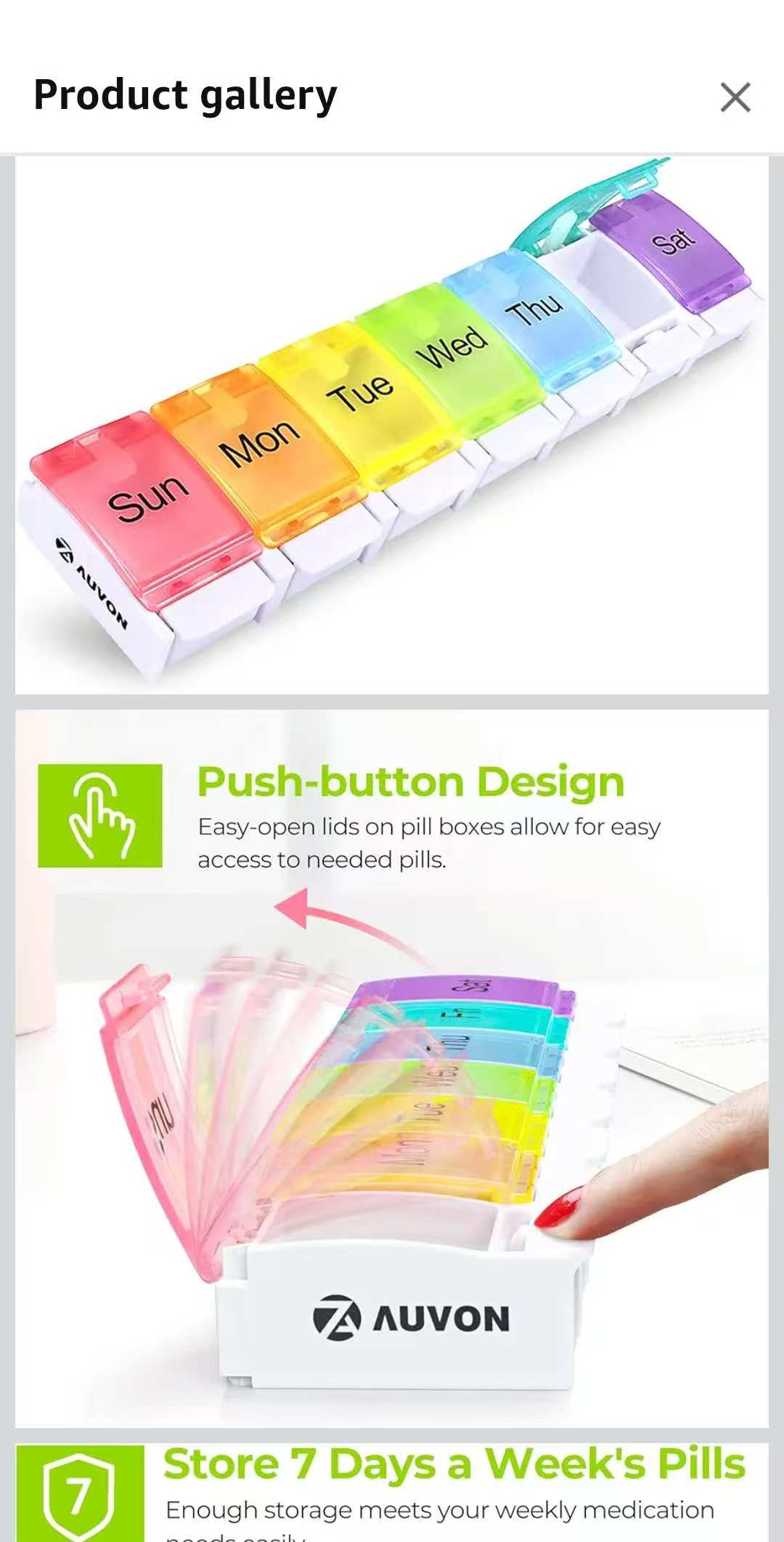 H.M.K. Weekly Pill Organizer – Arthritis‑Friendly, Travel‑Ready Design