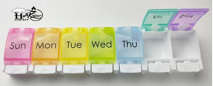 H.M.K. Weekly Pill Organizer – Arthritis‑Friendly, Travel‑Ready Design
